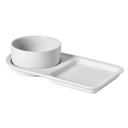 Zestaw miseczka i talerzyk z podstawką do serwowania