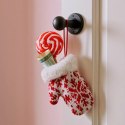 ZAWIESZKA RĘKAWICZKA NA PREZENTY 12CM BIAŁA
