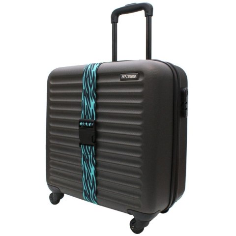 UNIWERSALNY PAS ZABEZPIECZAJĄCY DO WALIZKI SPINAJĄCY 180x5CM PROWORLD ZEBRA NIEBIESKI