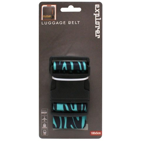 UNIWERSALNY PAS ZABEZPIECZAJĄCY DO WALIZKI SPINAJĄCY 180x5CM PROWORLD ZEBRA NIEBIESKI