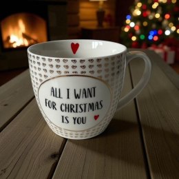 All i want for Christmas Kubek Porcelanowy w Ozdob