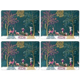 Leśne Opowieści Zima - Podkładki Duże 4 szt.