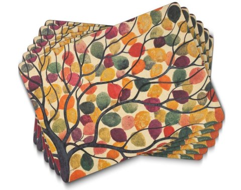 Tańczące Liście Podkładki średnie 6 szt.