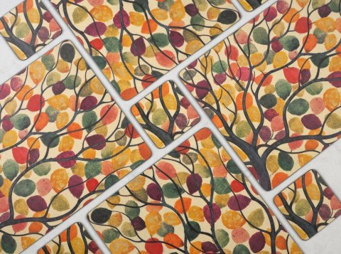 Tańczące Liście Podkładki średnie 6 szt.