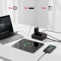 Listwa zasilająca MCE388 B 2 gniazda, 3xUSB, 110-240V AC 50/60Hz, 2.1A max 2500W, 3m czarna