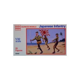 Model plastikowy - Figurki żołnierzy WWII Japanese Infantry (20 figurek) - Glencoe Models