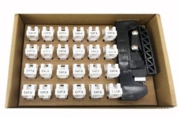 TECHLY Zestaw 24 modułów Keystone Cat6 UTP z narzędziem zaciskowym IWP-KIT-C6U90
