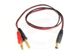 Adapter Gold (banan) 4 mm - Jack 2,1 mm (Graupner/Hitec)