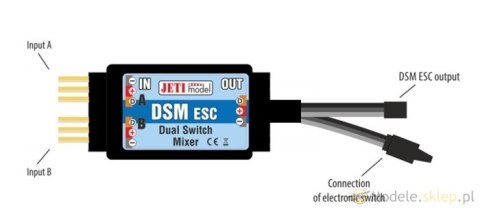 Elektroniczny przełącznik DSM ESC Dual Switch - Jeti Model