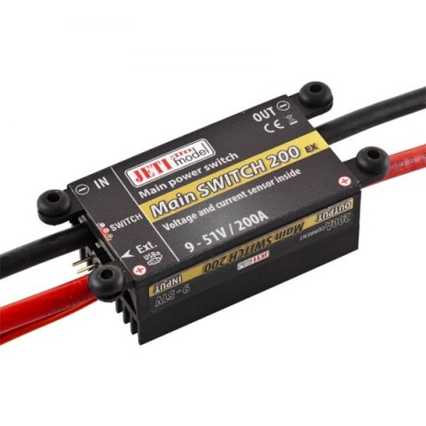 Elektroniczny przełącznik Main Switch 200 + przełącznik RCSW - Jeti Model