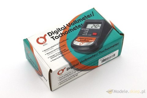 Obrotomierz cyfrowy z woltomierzem [602-1B] - Q-Model