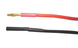 Para zarobionych konektorów Gold (banan) 2 mm