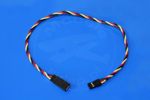 Przedłużacz serwa 45 cm JR - 0,33mm2 22AWG - skręcony - MSP
