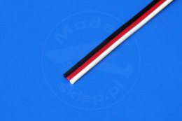 Przewód serwa trójżyłowy 3 x 0,13 mm/1 mb płaski (FUTABA)