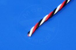 Przewód serwa trójżyłowy 3 x 0,33 mm/1 mb skręcony (FUTABA)