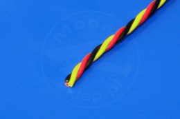 Przewód serwa trójżyłowy 3 x 0,33 mm/1 mb skręcony (HITEC)