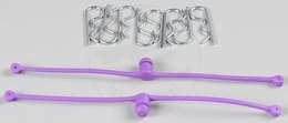 Spinki do karoserii z zabezbieczeniem (fioletowe) - DU-BRO [#2250]