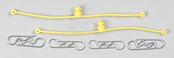 Spinki do karoserii z zabezbieczeniem (żółte) - DU-BRO [#2247]