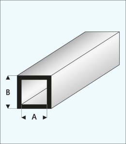 Rurka Kwadratowa plastikowa 5,0 x 7,0 x 1000 mm - MAQUETT