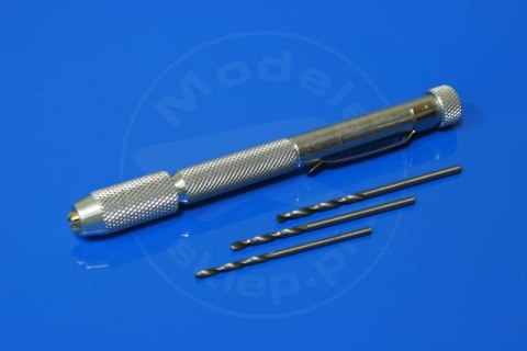 Wiertarka ręczna typu Pen + 3 wiertła [093] - Q-Model