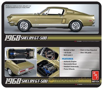 Model plastikowy AMT - 1968 Shelby GT500