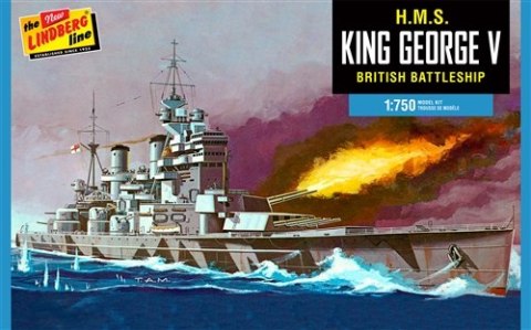 Model plastikowy - Łódź H.M.S. King George V British Battleship 1:750 - Lindberg