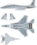 Model plastikowy - Odrzutowiec F-15A USAF - Minicraft