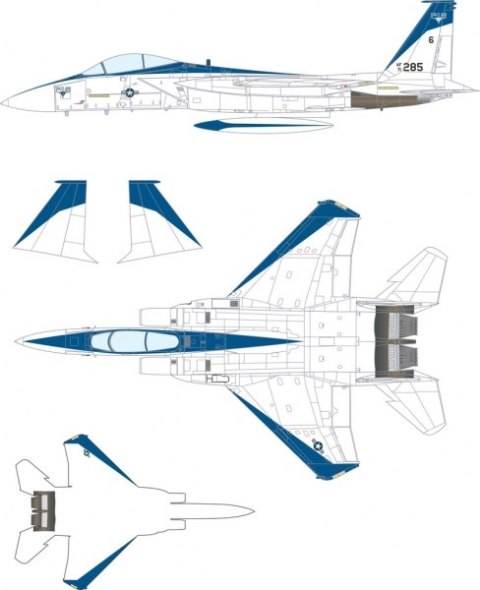 Model plastikowy - Odrzutowiec F-15A USAF - Minicraft
