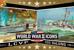 Modele plastikowe - American Icons of WWII LCVP USS DeLong - Lindberg
