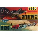 Modele plastikowe - Spitfire Messerschmitt Me109 2-pak - Lindberg