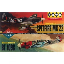 Modele plastikowe - Spitfire Messerschmitt Me109 2-pak - Lindberg