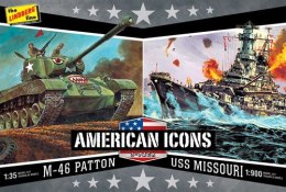 Modele plastikowe - WWII Adversaries (M-46 Patton Tank U.S.S. Missouri) 2 szt. - Lindberg