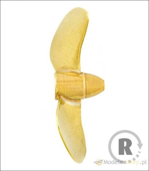 Śruba Mosiężna 2-łopatowa 40mmM4 - prawa (CW) - RABOESCH