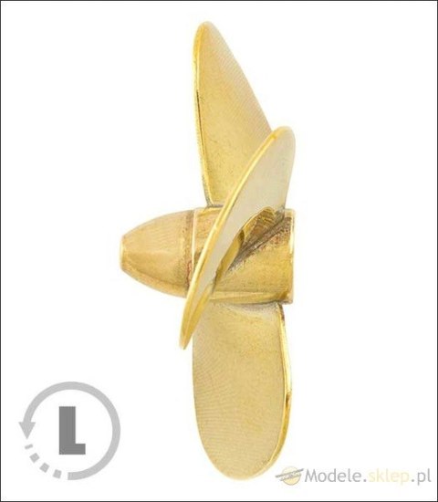 Śruba Mosiężna 3-łopatowa 35mm M4 - lewa (CCW) - RABOESCH