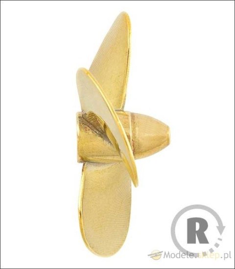Śruba Mosiężna 3-łopatowa 45mm M4 - prawa (CW) - RABOESCH