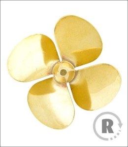 Śruba Mosiężna 4-łopatowa 25mm M4 - prawa (CW) - RABOESCH