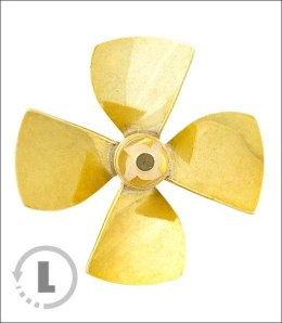 Śruba Mosiężna 4-łopatowa 30mm M3 - lewa (CCW) - RABOESCH