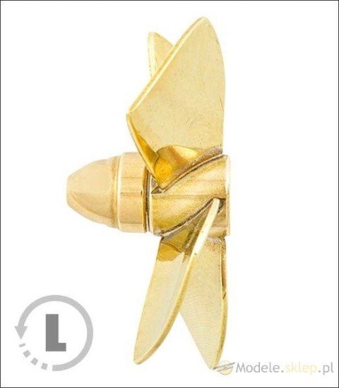 Śruba Mosiężna 4-łopatowa 30mm M3 - lewa (CCW) - RABOESCH