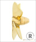 Śruba Mosiężna 4-łopatowa 45mm M4 - prawa (CW) - RABOESCH