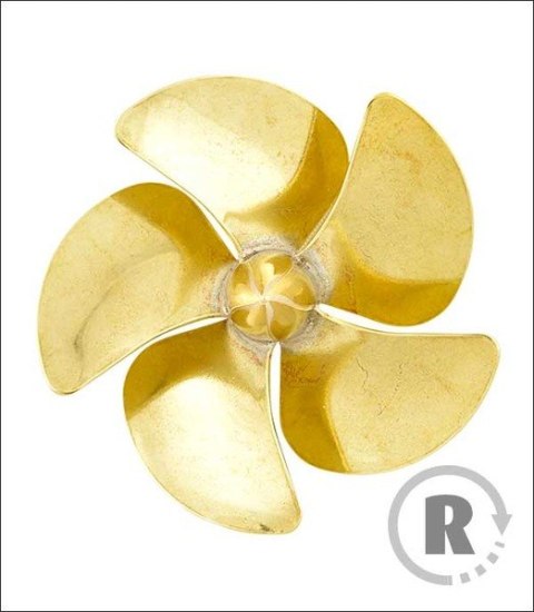 Śruba Mosiężna 5-łopatowa 20mm M2 - prawa (CW) - RABOESCH