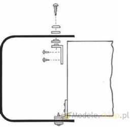 Elementy montażowe maski silnika małe (6 szt.) - DU-BRO [#998]