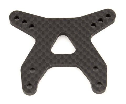 #91767 - RC10B6.1 - Front Shock Tower (flat), carbon fiber (węglowy)
