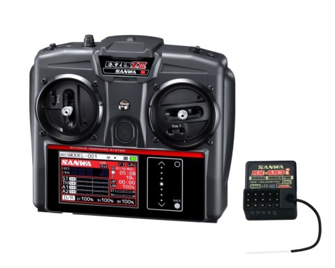 Aparatura SANWA RADIO EXZES Z III + Odbiornik RX-493i