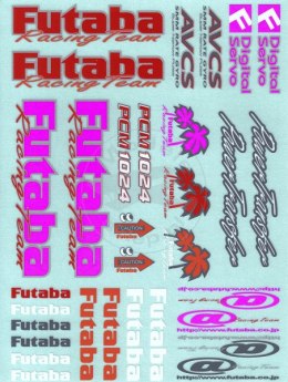 Arkusz naklejek FUTABA RACING (mała)
