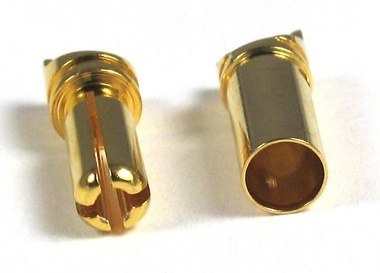 Jeti - 5 par konektorów Gold (banan) K3.5 3,5mm