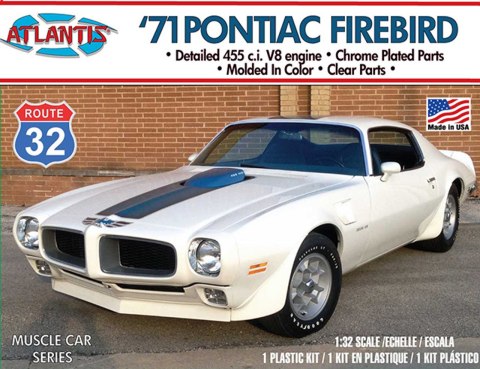 Model Plastikowy - ATLANTIS Models Samochód 1:32 1971 Pontiac Firebird Route 32 - AMCM2009