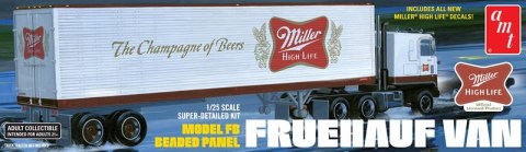 Model Plastikowy - Naczepa 1:25 Fruehauf 40' Semi Trailer (Miller Beer) - AMT1234