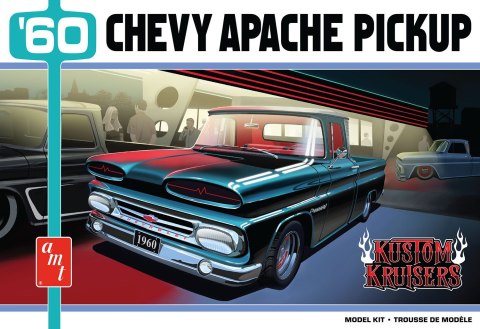 Model Plastikowy - Samochód 1:25 1960 Chevy Apache Pickup Street Machine Car - AMT1444