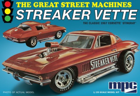 Model Plastikowy - Samochód 1:25 1967 Chevy Corvette Stingray "Streaker Vette" - MPC973