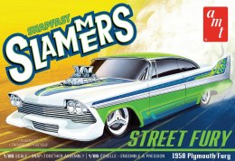 Model Plastikowy - Samochód Street Fury 1958 Plymouth - Slammers SNAP - AMT1226